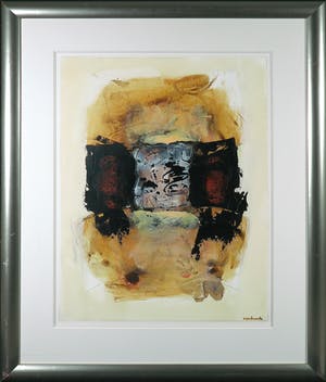 Hans Vanhorck - Acryl op papier, Chilam Balam series II - Ingelijst (Groot) kopen? Bied vanaf 100!