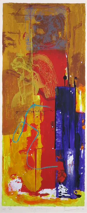 Piotr Konkel - Zeefdruk, The Gatekeepers - Ingelijst (Groot) kopen? Bied vanaf 1!