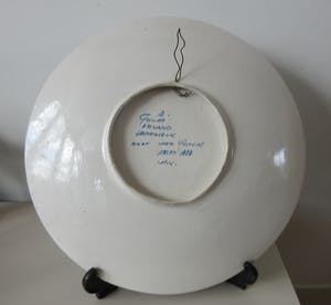 Niet of onleesbaar gesigneerd - Gouds platelen wandbord "Arles" - naar Vincent van Gogh kopen? Bied vanaf 1!