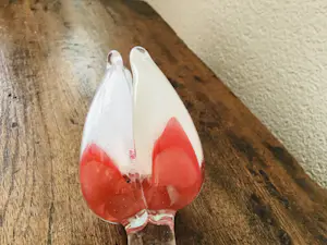 Niet of onleesbaar gesigneerd - Zware grote tulpen van Glas handgemaakt kopen? Bied vanaf 1!