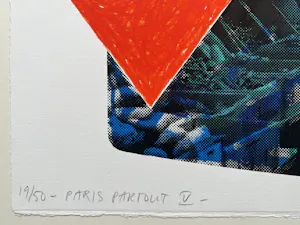 Jelis van Dolderen - handgesigneerde zeefdruk | 'Paris-Partout V' | 2002 kopen? Bied vanaf 1!