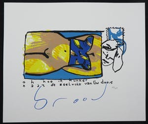 Herman Brood - Zeefdruk, Oh, hoe ik hunker... kopen? Bied vanaf 120!