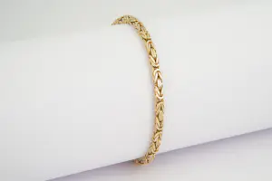 12 - Mooie 14 karaats roségouden "Konings" armband - klein model kaufen? Bieten Sie von 460!