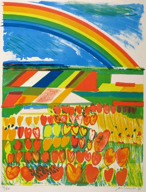 Jan Cremer - Litho, Tulpenland II kopen? Bied vanaf 1!