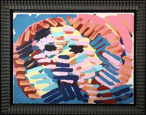 Karel Appel - Zeefdruk, Once I was the Sun - Ingelijst verkocht voor € 350!