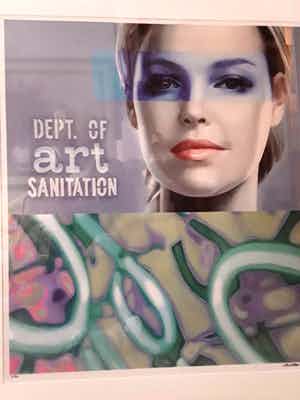 Jan Bollaert - Lambdaprint, Dept of Art Sanitation,ingelijst verkocht voor € 35!