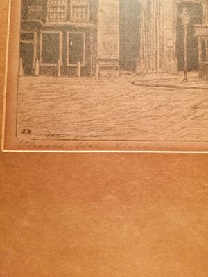 Adriaan Terhell - onder pseudoniem C. de Zeeuw Stadsgezicht "Vleesch Hal, Haarlem" kopen? Bied vanaf 25!