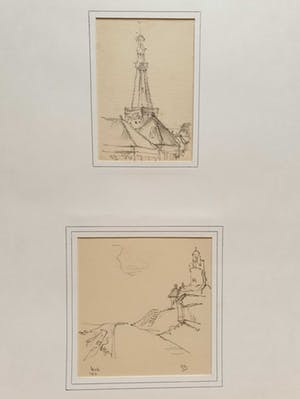 Hendrikus IJkelenstam - Urk - vuurtoren en kerkje kopen? Bied vanaf 20!