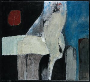 Jos Schimmer - Olieverf op doek, Z.T. (Abstracte compositie) (Groot) kopen? Bied vanaf 1!