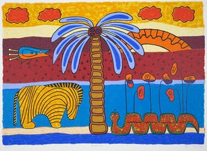 Ans van Dijk - Zeefdruk, Bangassou kopen? Bied vanaf 1!