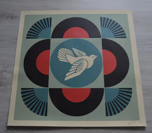 Shepard Fairey - Geometric Dove III- Gesigneerd kopen? Bied vanaf 59!