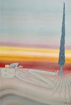 Niet of onleesbaar gesigneerd - JHG; 'Is daar iemand?' kopen? Bied vanaf 1!