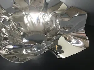 Niet of onleesbaar gesigneerd - Rvs fruitschaal kopen? Bied vanaf 1!