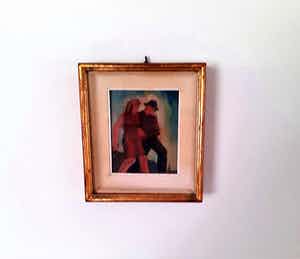 Niet of onleesbaar gesigneerd - Man en vrouw gearmd verkocht voor € 1!