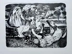 Henri de Haas - Vrouw met hond III kopen? Bied vanaf 25!