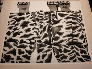 Kees Spermon - Ets/Aquatint, titel "Soldaten ". kopen? Bied vanaf 35!