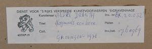 André Drenth - Nogmaals een keer - 1976 - stift op papier - BKR Groningen kopen? Bied vanaf 20!