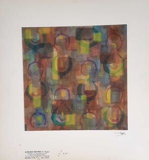 Ton Pape - Gouache - Geometrisch Abstract nr 333 kopen? Bied vanaf 35!