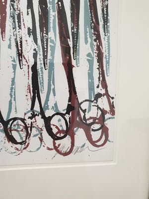 Arman - Gothic - Litho met scharen - Gesigneerd - 36/250 - Mooi ingelijst kopen? Bied vanaf 250!