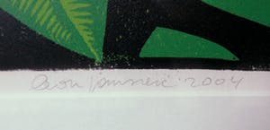 Leon Janssen - Houtsnede, De bomen (het park) - Ingelijst kopen? Bied vanaf 120!