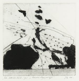 Ko Oosterkerk - Ets, Landschappelijk kopen? Bied vanaf 50!