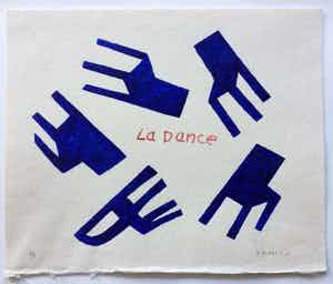 Klaas Gubbels - Klaas Gubbels sjabloondruk 'La Dance' - 2016 - oplage 9 ex. verkocht voor € 395!