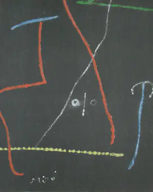 Joan Miro - Personnage dans la nuit - 1958 - Pochoir kopen? Bied vanaf 100!