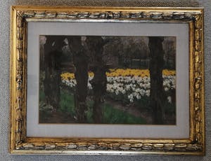 Anton L. Koster - Bloembollenveld bij de "Glip" (Heemstede) kopen? Bied vanaf 1950!