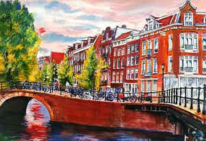 Elena Polyakova - Keizer gracht in Amsterdam verkocht voor € 45!