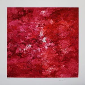 Armando - Kleurengiclee ROTES BILD II Handgesigneerd --GROOT!! kopen? Bied vanaf 159!