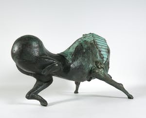 Wim Steins - Groen gepatineerd bronzen paard kopen? Bied vanaf 1500!