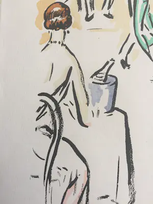 Kees van Dongen - Pochoir - Op het feest kopen? Bied vanaf 300!