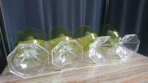 Val-Saint-Lambert - kristallen wijn/water glazen model ¨Yale¨ kopen? Bied vanaf 1!