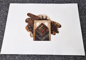 Peter Oosterbos - 1976 -grote, in gelimiteerde oplage (60) gemaakte reliëf Ets "1,2,3" potloodges kopen? Bied vanaf 38!