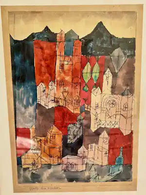 Paul Klee - Stadt der Kirchen verkauft für € 20!