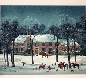 Michel Delacroix - La Chasse d'Hiver verkocht voor € 45!
