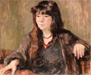 Marie Dagnelie - Portret van Meertje Kaal verkocht voor € 150!