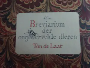 Ton de Laat - Klein Breviarium der ongewervelde dieren- genummerd, gesigneerd+ets kopen? Bied vanaf 75!