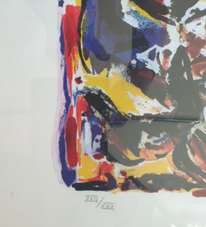 Theo Wolvecamp - Zonder Titel - Zeefdruk - XVII/XXX - Ingelijst 78 x 87 cm kopen? Bied vanaf 200!