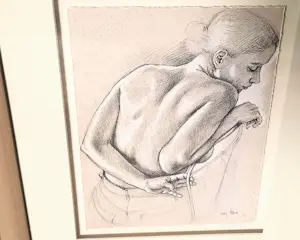 Francine van Hove - Lithografie auf Büttenpapier "Ladies" Passepartout Rahmen kopen? Bied vanaf 90!