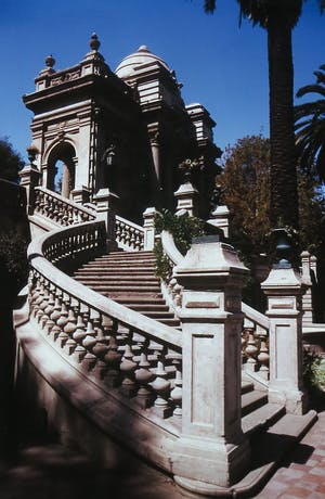 Paul Huf - Foto, Santiago de Chile, Santa Lucia - Ingelijst kopen? Bied vanaf 1!