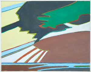 Paul Overhaus - Olieverf op doek, Zwarte wolk - Ingelijst verkocht voor € 80!