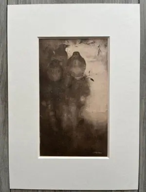 Jan Mankes - Originele Heliogravure Lijsters in Avondstemming 1923 kopen? Bied vanaf 115!