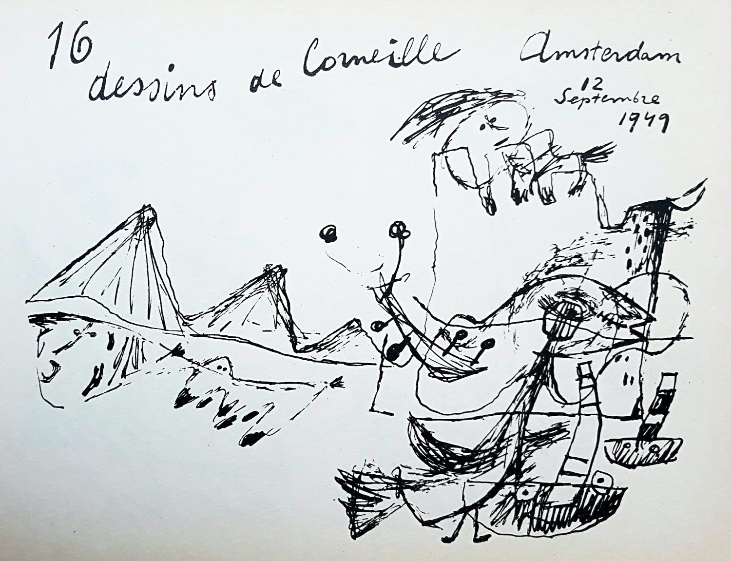 Corneille - Promenade au pays de pommes (herdruk 1966), gesigneerde publicatie kopen? Bied vanaf 75!
