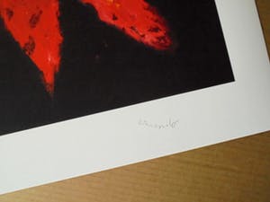Armando - Blume rot - 2017 - Giclèe op handgeschept papier - handgesigneerd - oplage 30 kopen? Bied vanaf 139!