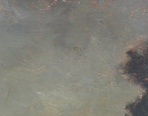 Niet of onleesbaar gesigneerd - (Tholen of Weissenbruch?) Olieverf op doek, Rivierlandschap met bootje (Groot!) kopen? Bied vanaf 1!