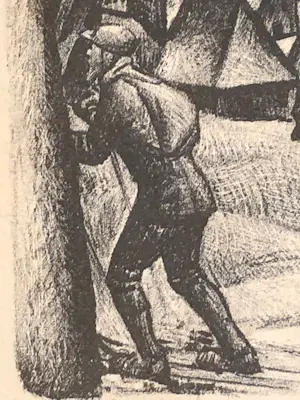 Leo Gestel - Twee litho's Ertsgebergte kopen? Bied vanaf 180!