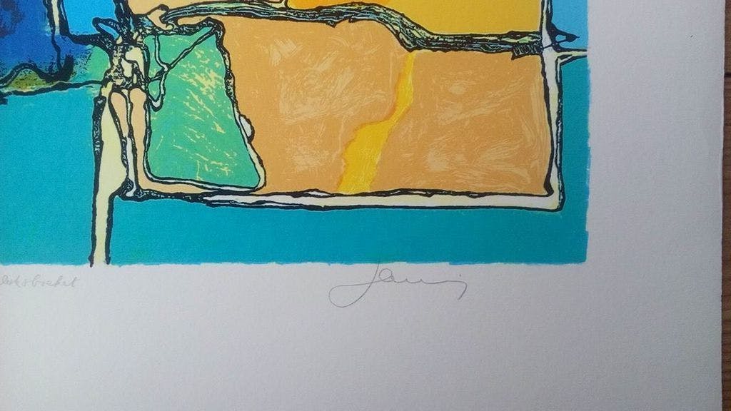 Jan Latinne - LAATSTE KEER: gesigneerde zeefdruk, Geluksboeket kopen? Bied vanaf 40!