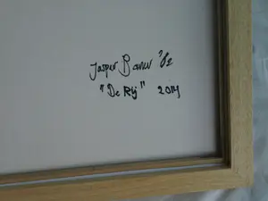 Jasper Banen - Acrylverf op doek , ingelijst , De Rij – 2014 kopen? Bied vanaf 195!
