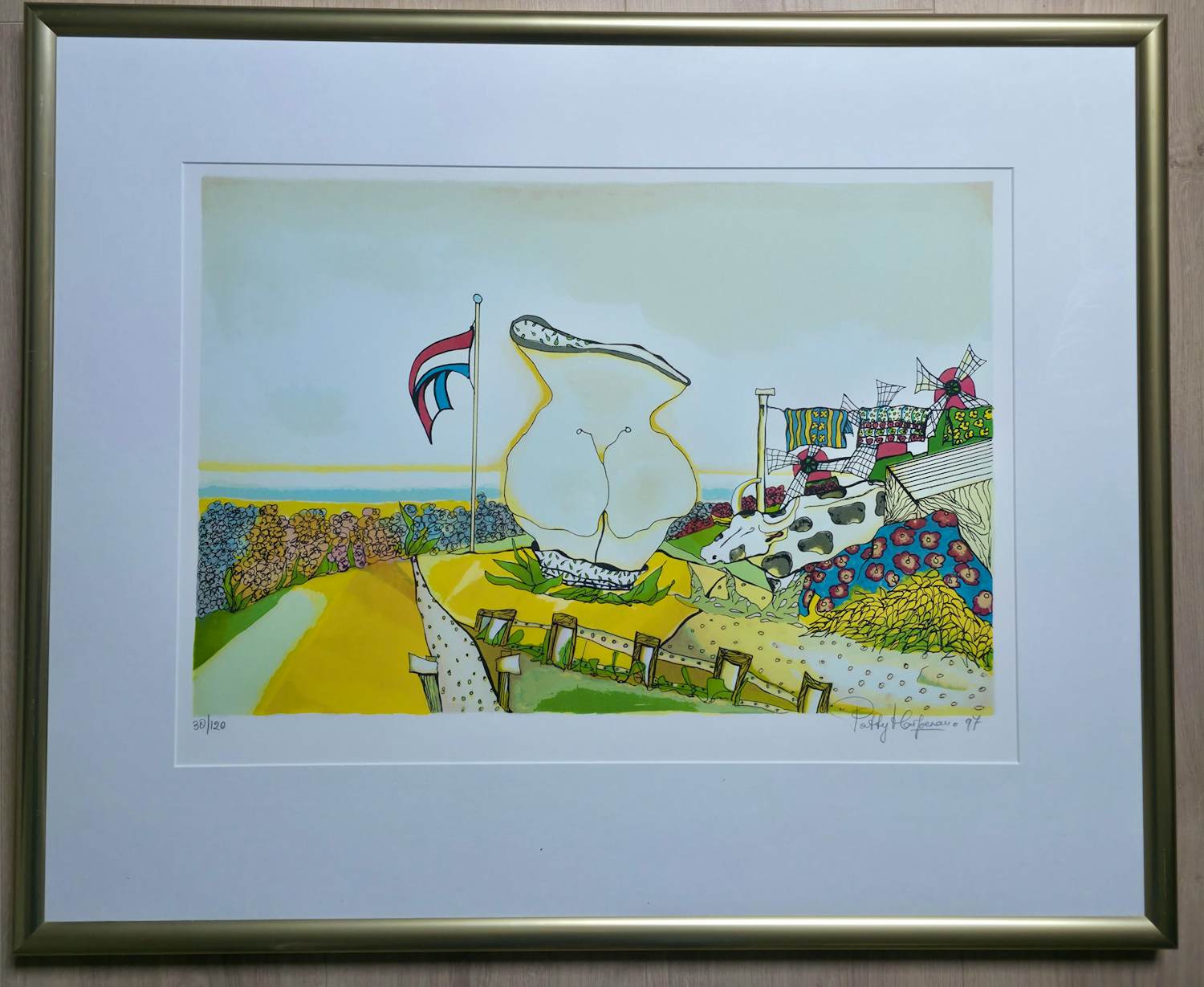 Patty Harpenau - Maandag Wasdag - ingelijst - 1997 kopen? Bied vanaf 100!